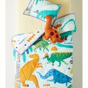 Anthro Natasha Durley Dinosaur Dreams Quilt & sham